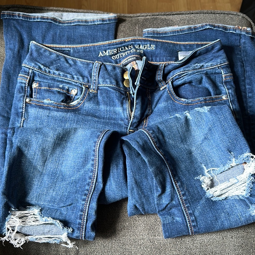 american eagle flared jeans size 4